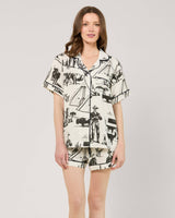 Marfa Toile Pajama Shorts Set