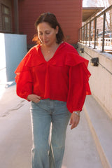 Hazan Ruffle Top