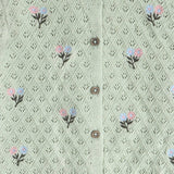 Mae Floral Pointelle Baby Knit Cardigan Sweater