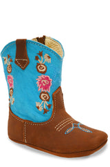 354 TURQUOISE, SOFT BABY BOOTS