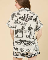 Marfa Toile Pajama Shorts Set