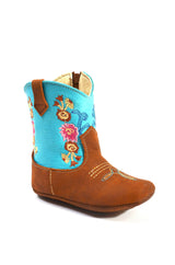 354 TURQUOISE, SOFT BABY BOOTS