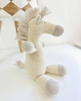 Horse Knit Stuffed Animal Soft Baby Toy (Organic Cotton)