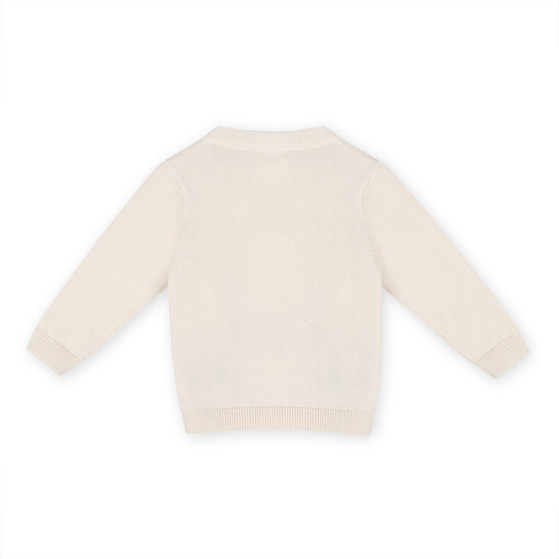 Moose Jacquard Knit Pullover Sweater