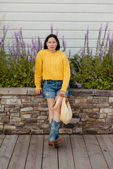 Boxy Cable Sweater