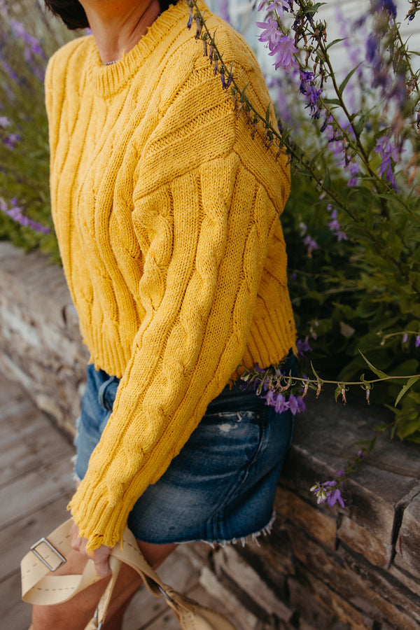 Boxy Cable Sweater