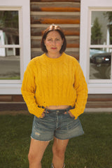 Boxy Cable Sweater