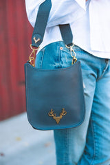 Leather Sayre Sling Mini w/ double strap