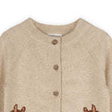 Horse Jacquard Sweater Knit Baby Cardigan