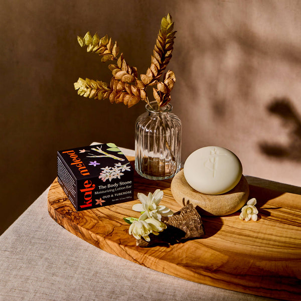 Oud & Tuberose Body Stone | Deep Moisturizing Lotion Bar