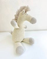 Horse Knit Stuffed Animal Soft Baby Toy (Organic Cotton)