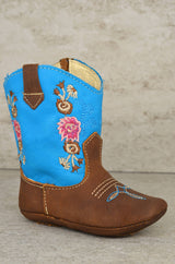 354 TURQUOISE, SOFT BABY BOOTS