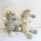 Horse Knit Stuffed Animal Soft Baby Toy (Organic Cotton)